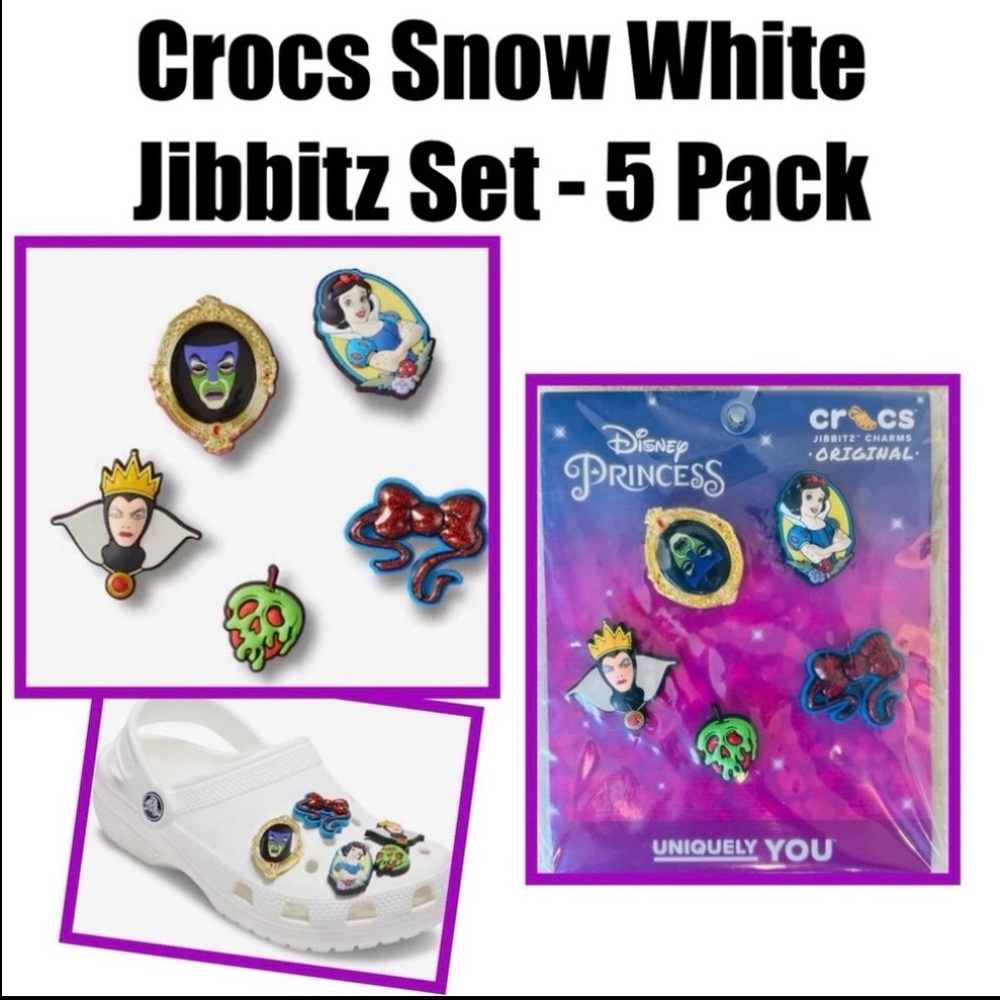 Crocs Jibbitz™ Snow White 5 Pack Set